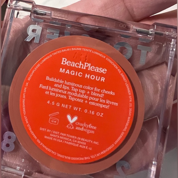 ✨NIB✨ TOWER 28 BEAUTY BeachPlease Lip + Cheek Dewy Cream Blush in MAGIC HOUR - Picture 10 of 10